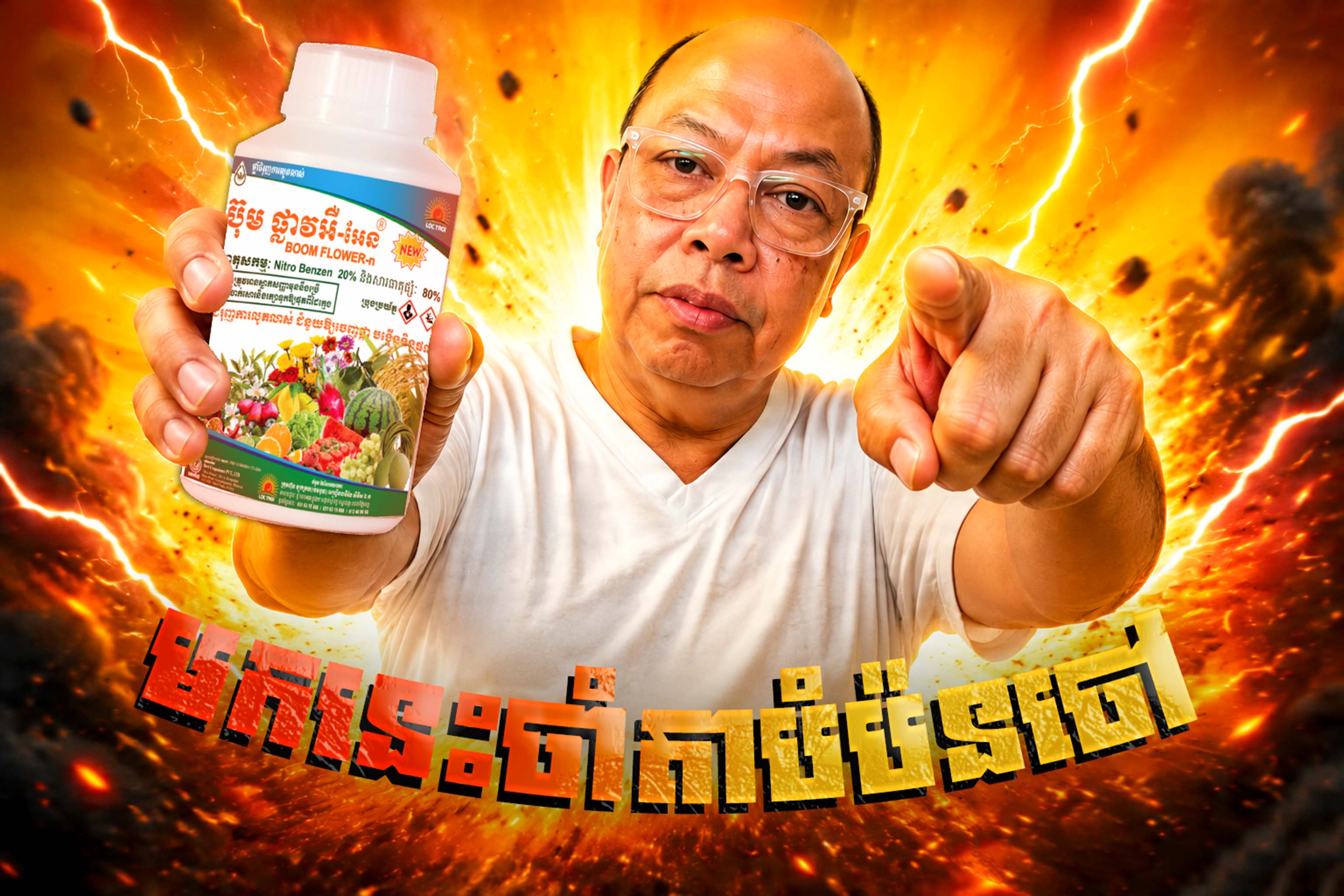 តាសុខបំប៉ន ជីបំប៉នដំណាំឲ្យលូតលាស់លឿន ដើមថ្លោស ទទួលបានទិន្នផលខ្ពស់